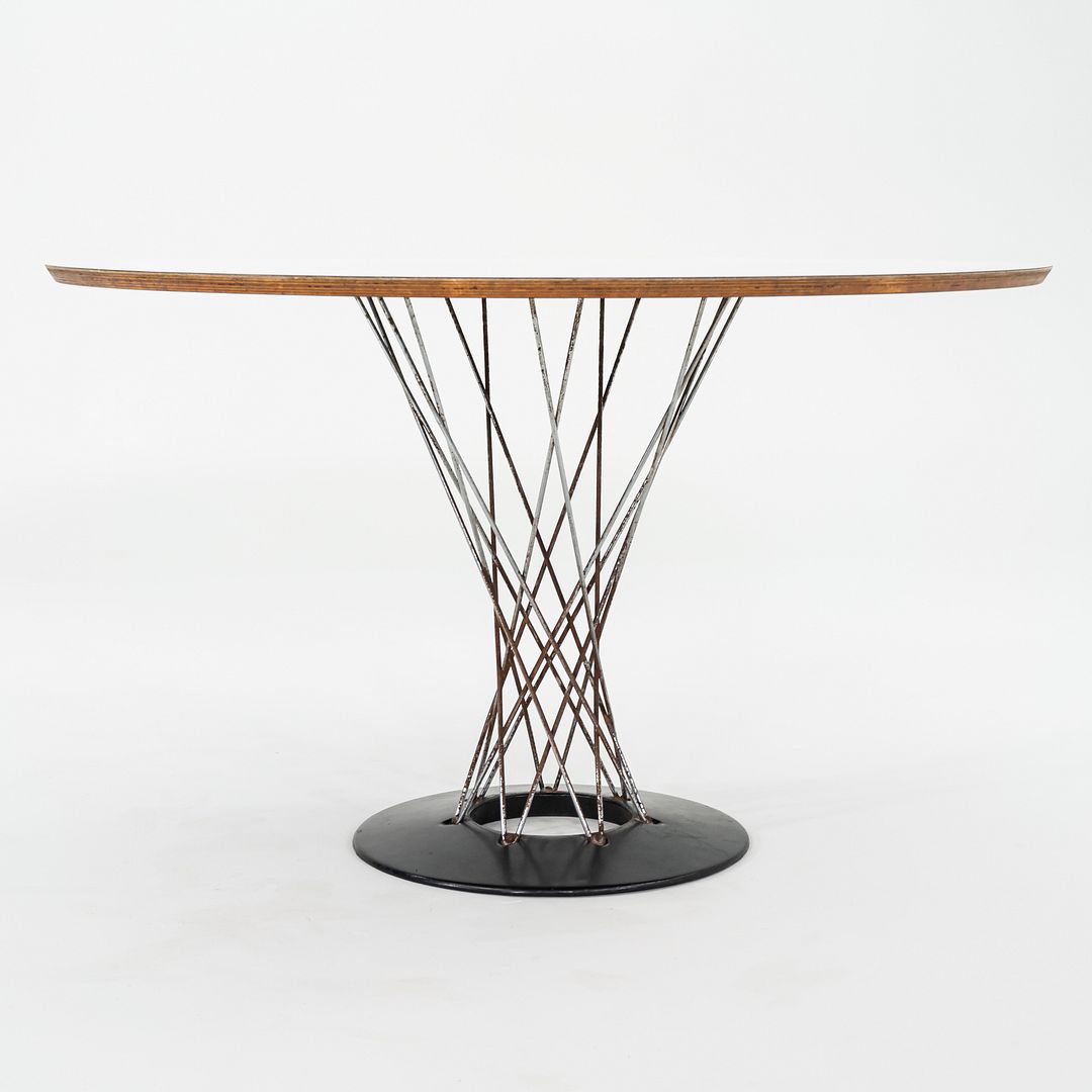 1950s Isamu Noguchi for Knoll Cyclone Dining Table with 48" White Laminate Top