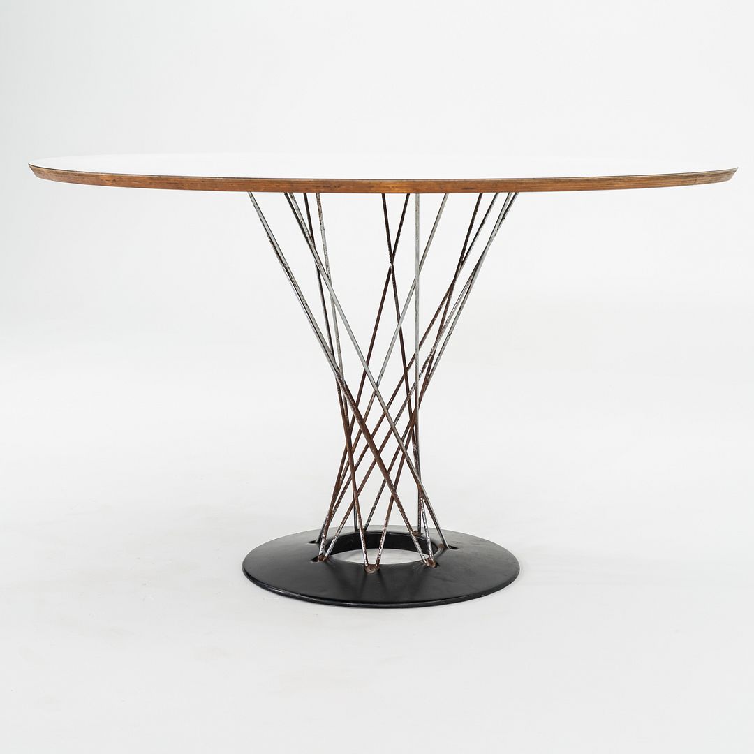 1950s Isamu Noguchi for Knoll Cyclone Dining Table with 48" White Laminate Top