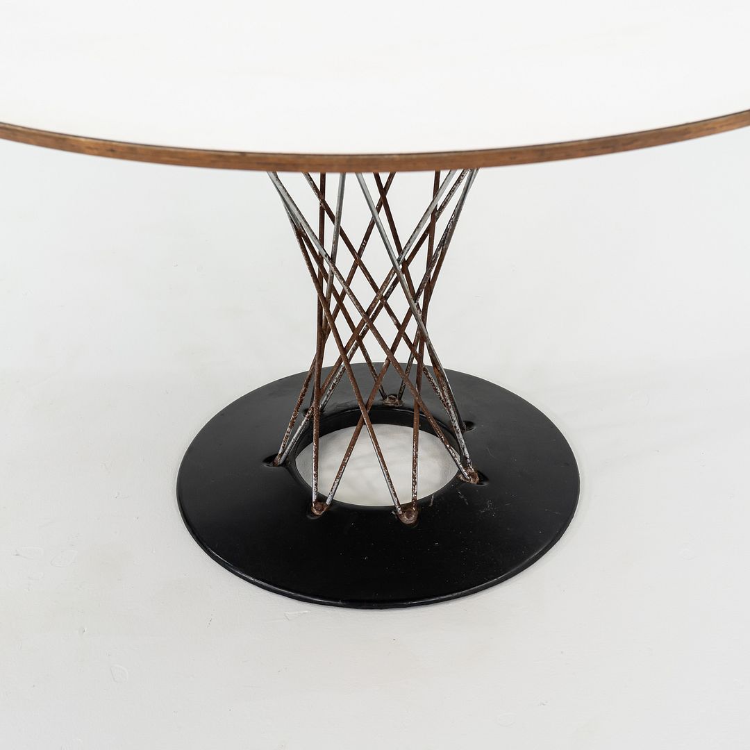 1950s Isamu Noguchi for Knoll Cyclone Dining Table with 48" White Laminate Top