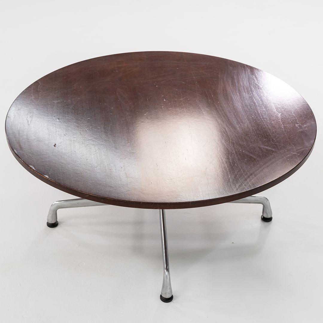 2012 Herman Miller Eames Aluminum Group 36 inch Coffee Table with Wood Top 1x Available