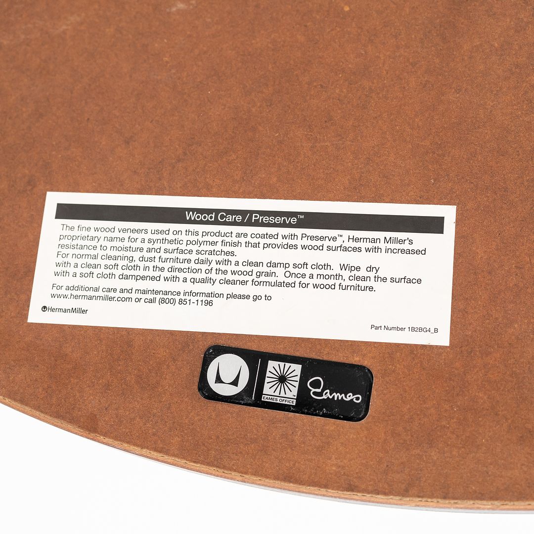 2012 Herman Miller Eames Aluminum Group 36 inch Coffee Table with Wood Top 1x Available