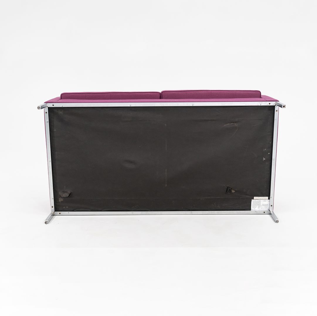 2015 Florence Knoll Settee Sofa, Model 1205S2 by Florence Knoll for Knoll in Purple Fabric