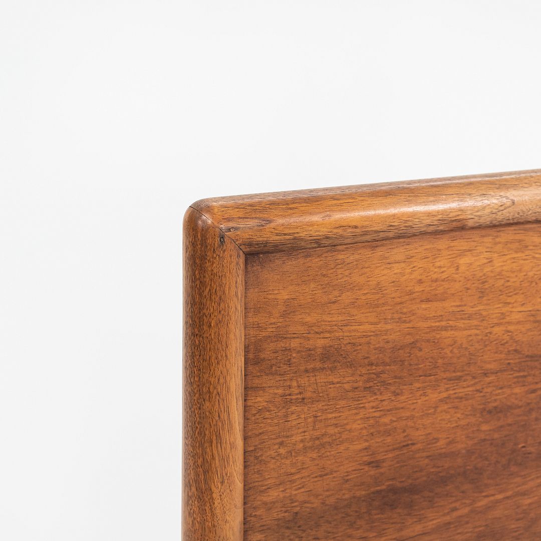 1950s Henredon Furniture Circa 60 Full Sized Headboard and Footboard in Walnut