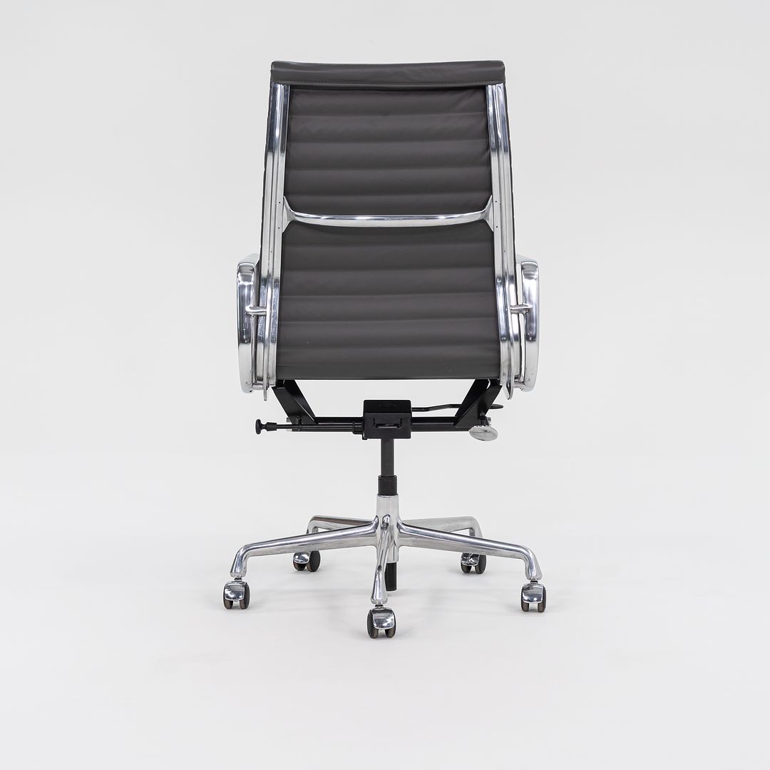 2016 Aluminum Group Executive Desk Chair, EA337 by Ray and Charles Eames for Herman Miller in Grey Leather 1x Available