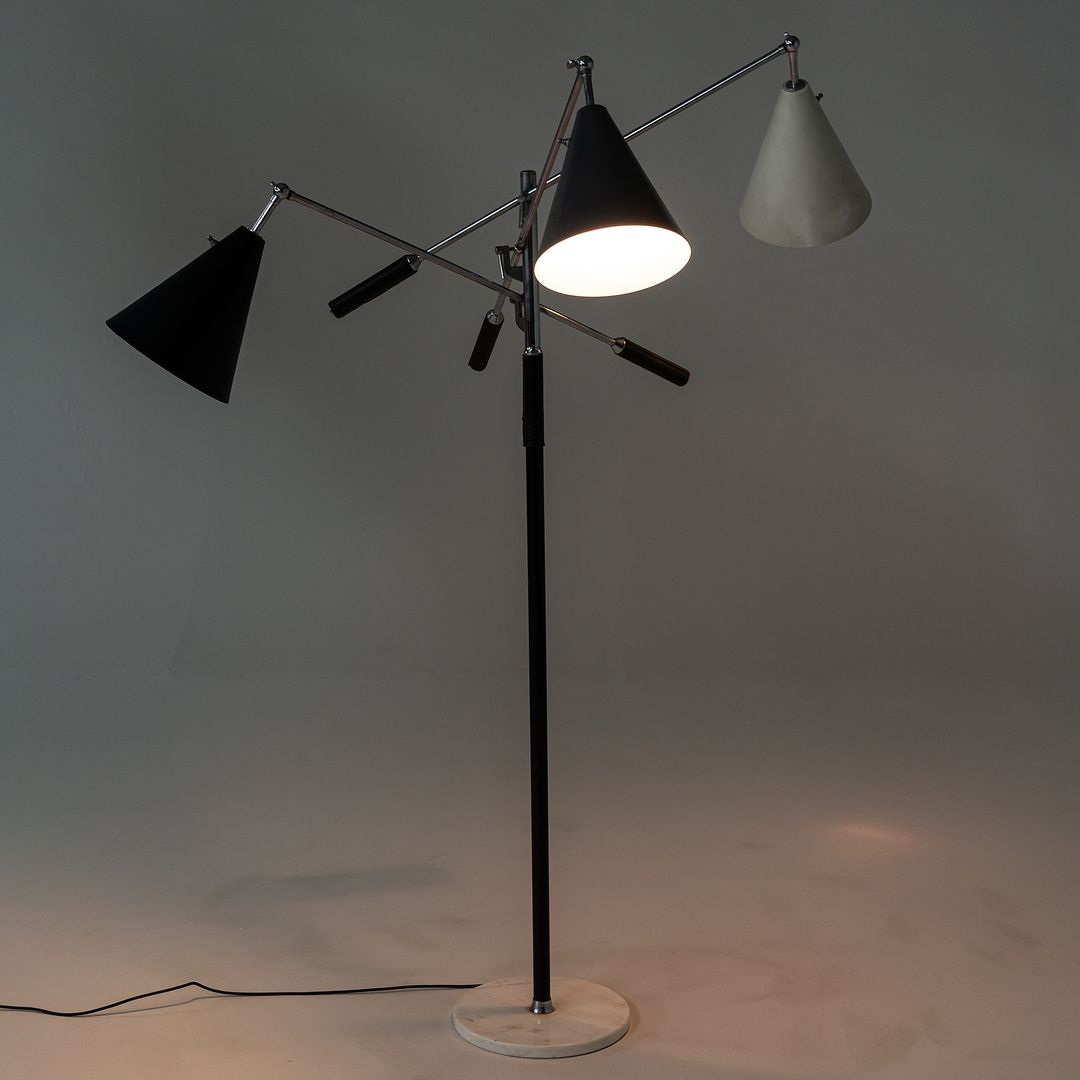1960s Triennale Floor Lamp Attributed to Angelo Lelli for Arredoluce