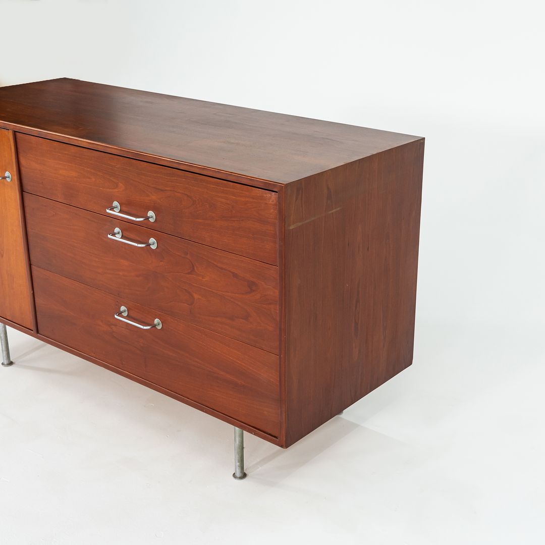1960s Walnut Credenza Cabinet by Jens Risom for Jean Risom Designs Walnut