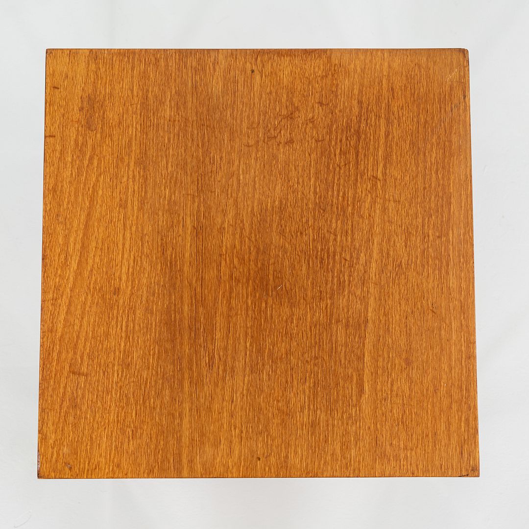 1960s Davis Allen & Gordon Bunshaft of SOM Side / End Table w/ Teak Top & Steel