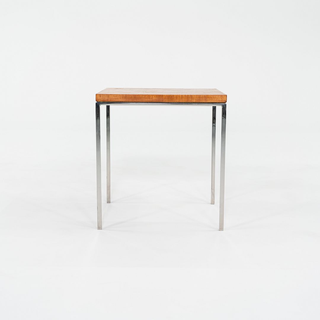 1960s Davis Allen & Gordon Bunshaft of SOM Side / End Table w/ Teak Top & Steel