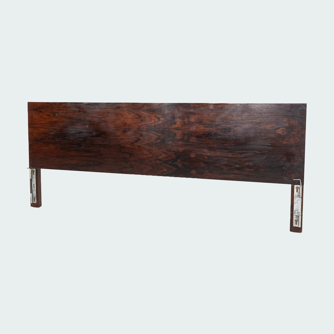 SOLD 1950s George Nelson for Herman Miller Thin Edge King-Sized Headboard in Rosewood