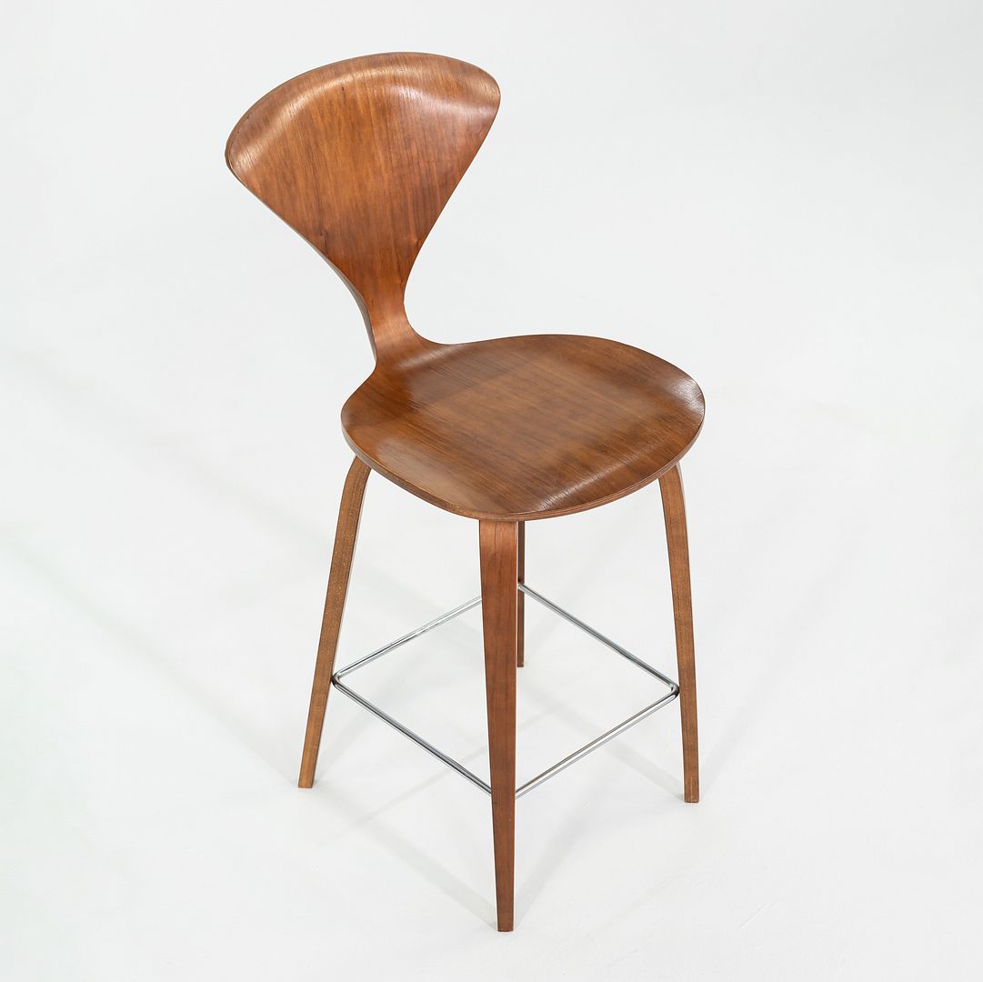 SOLD 2005 Norman Cherner for Cherner Chair Company Counter Height Stool in Walnut