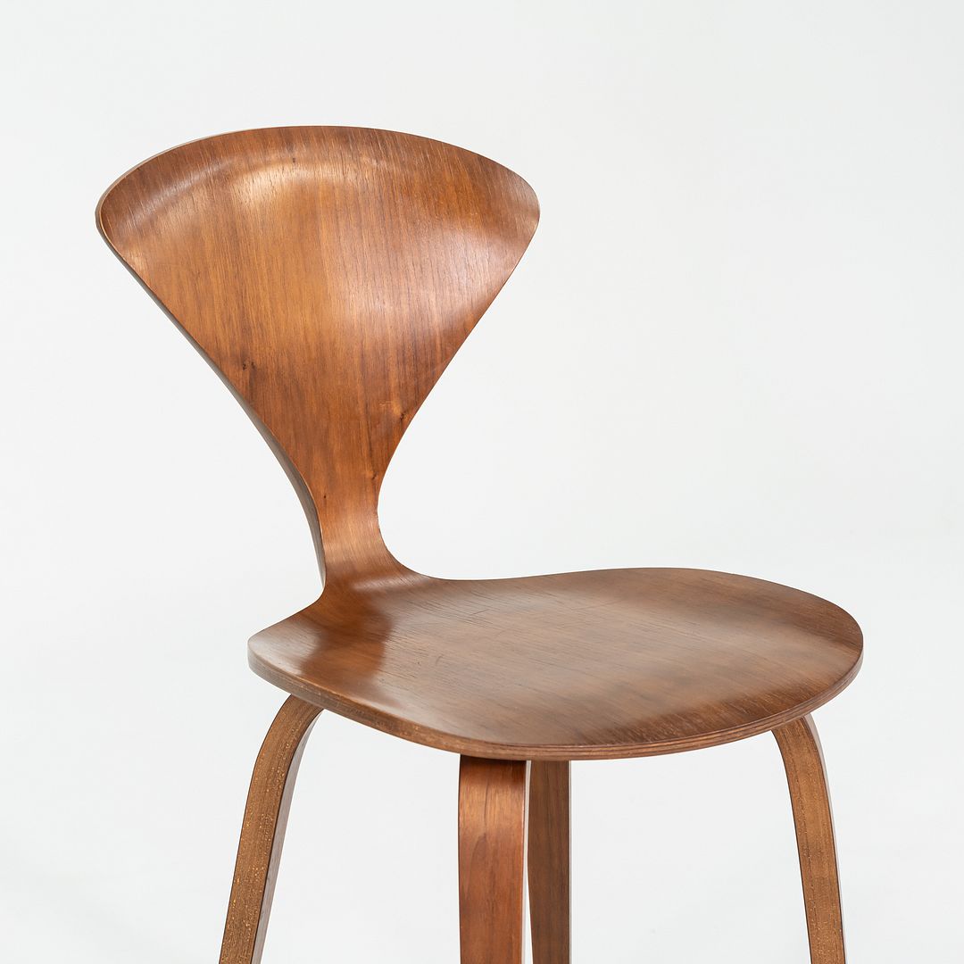 SOLD 2005 Norman Cherner for Cherner Chair Company Counter Height Stool in Walnut