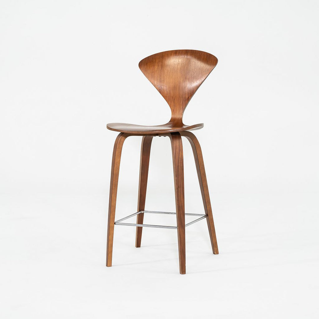 SOLD 2005 Norman Cherner for Cherner Chair Company Counter Height Stool in Walnut