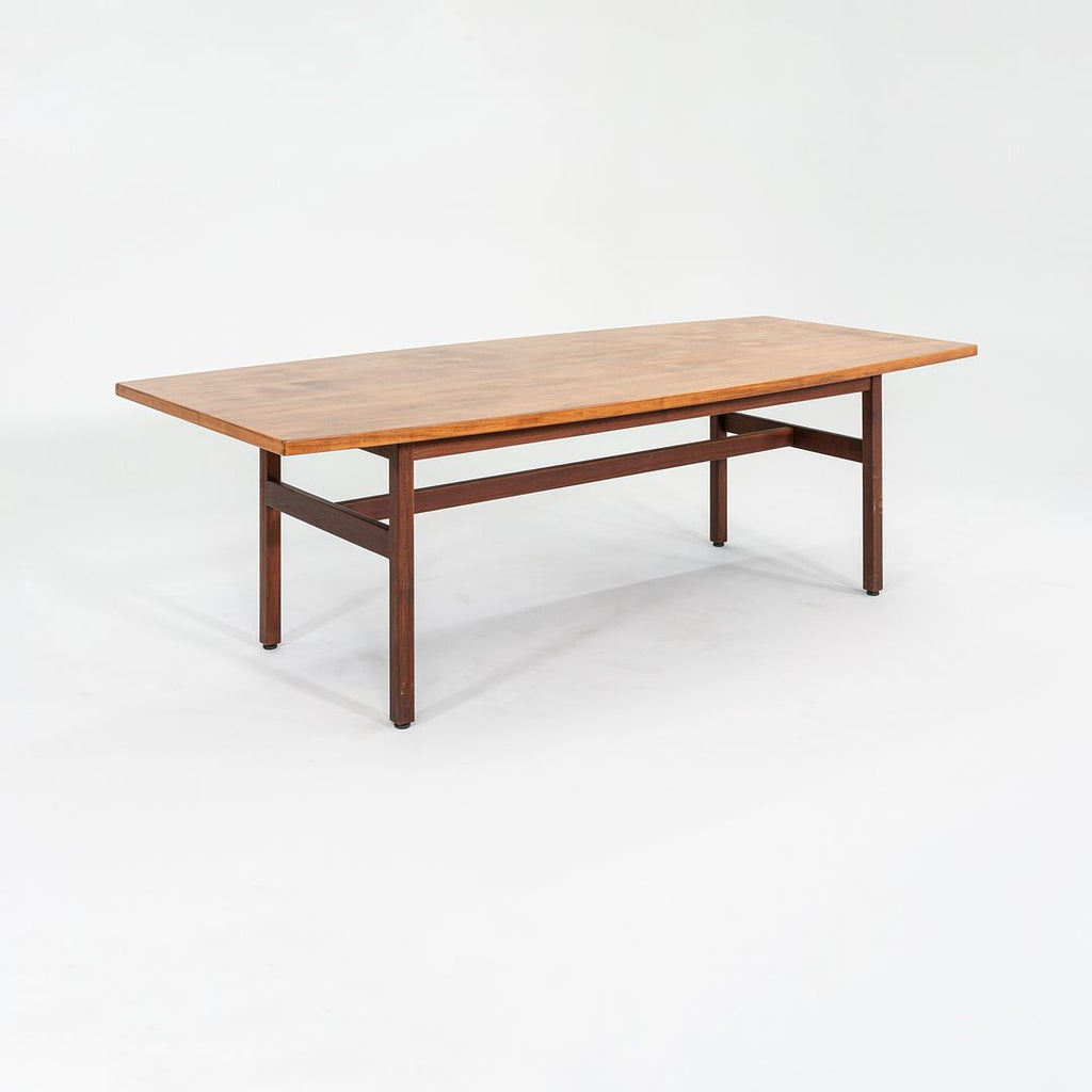 1960s Jens Risom Design Inc. Walnut Dining or Conference Table, Model T 180