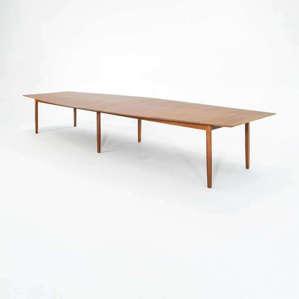 1960s Jens Risom Dining or Conference Table in Walnut 5 ft x 15 ft