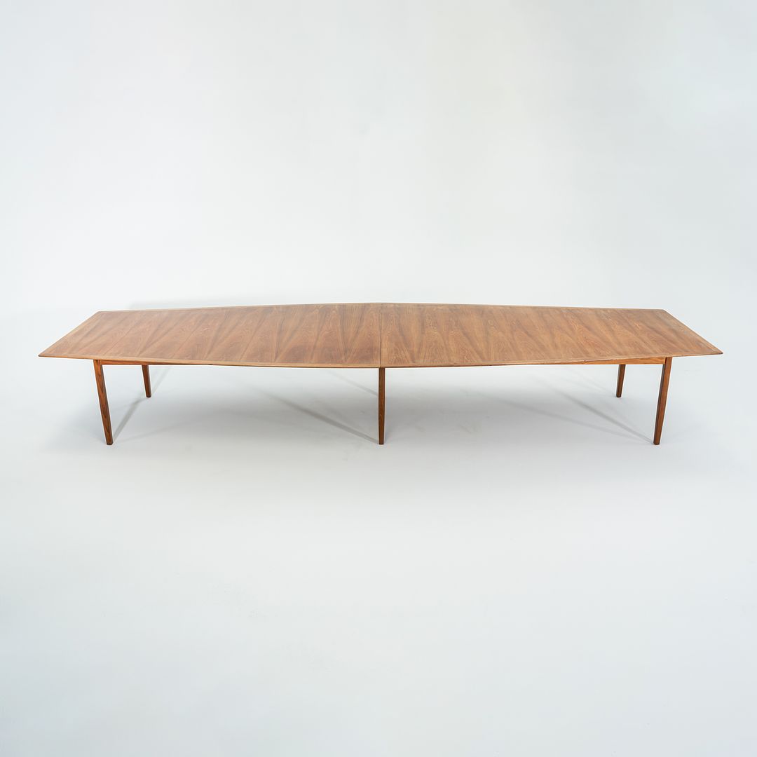 1960s Jens Risom Dining or Conference Table in Walnut 5 ft x 15 ft