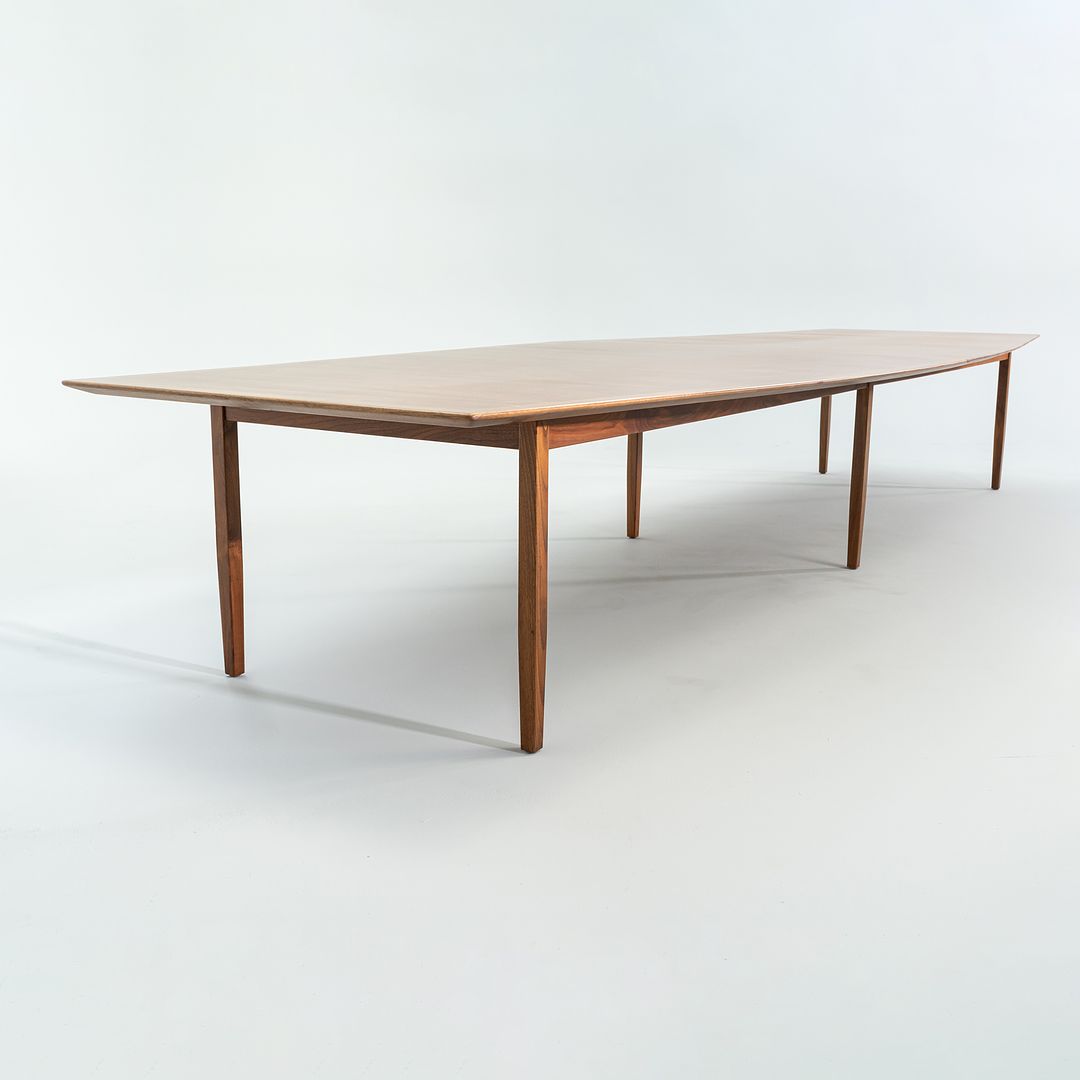 1960s Jens Risom Dining or Conference Table in Walnut 5 ft x 15 ft
