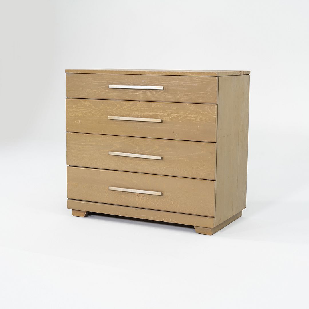 1950s Raymond Loewy for Mengel Furniture 4 Drawer Dresser Cerused Oak 2x Avail