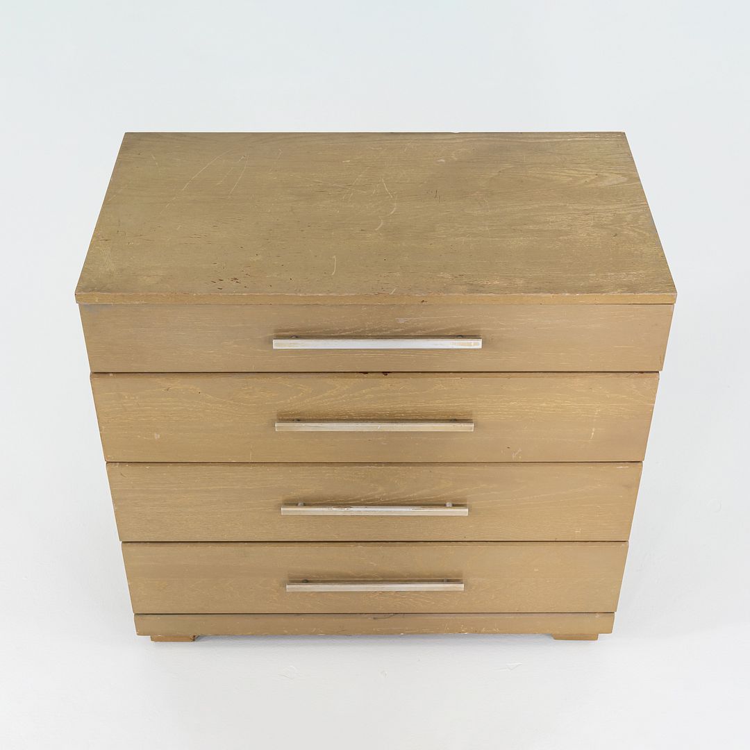 1950s Raymond Loewy for Mengel Furniture 4 Drawer Dresser Cerused Oak 2x Avail