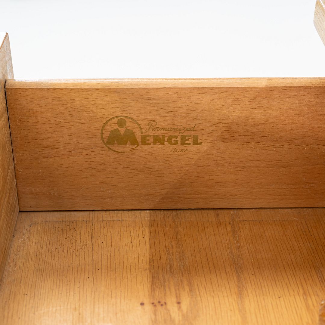 1950s Raymond Loewy for Mengel Furniture 4 Drawer Dresser Cerused Oak 2x Avail