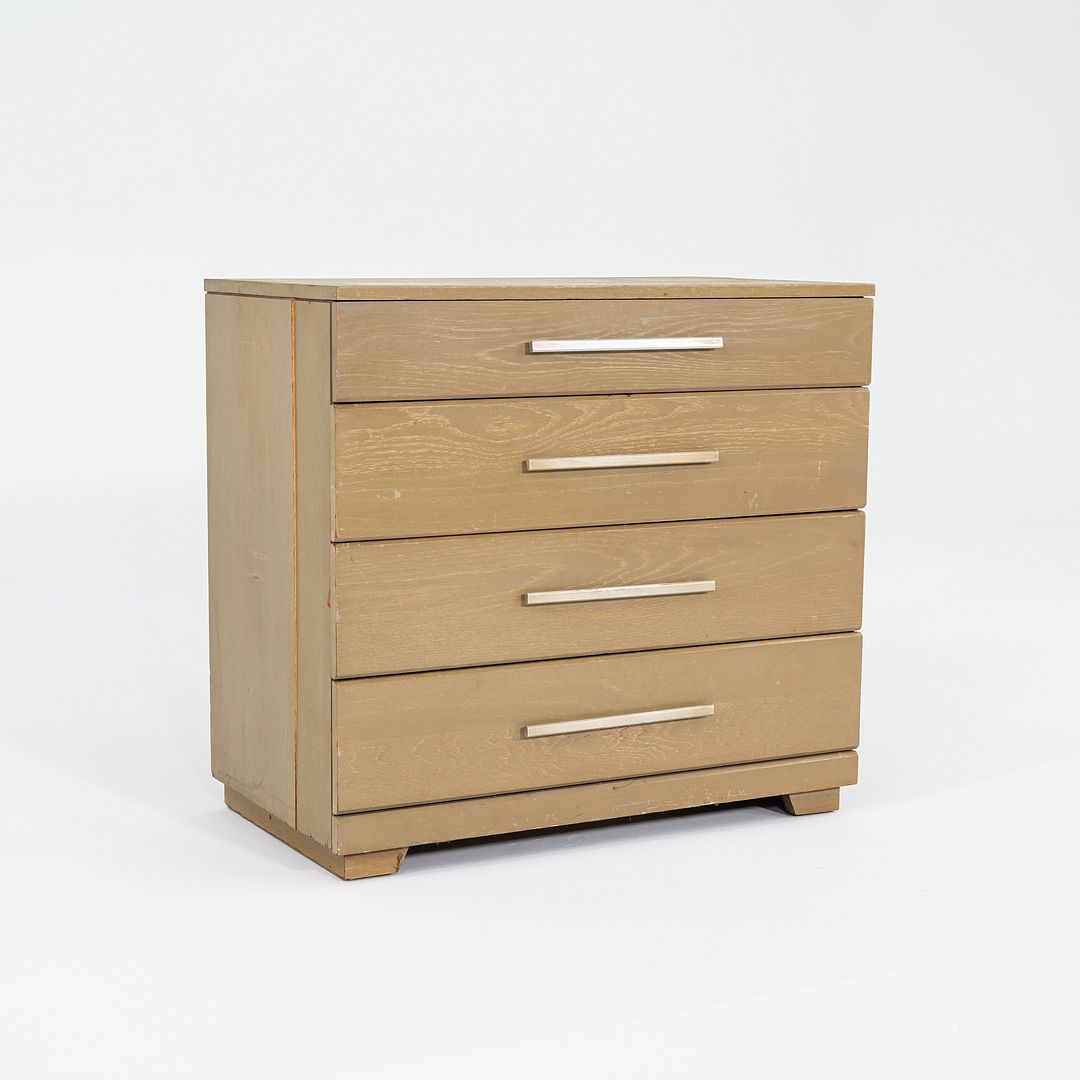 1950s Raymond Loewy for Mengel Furniture 4 Drawer Dresser Cerused Oak 2x Avail