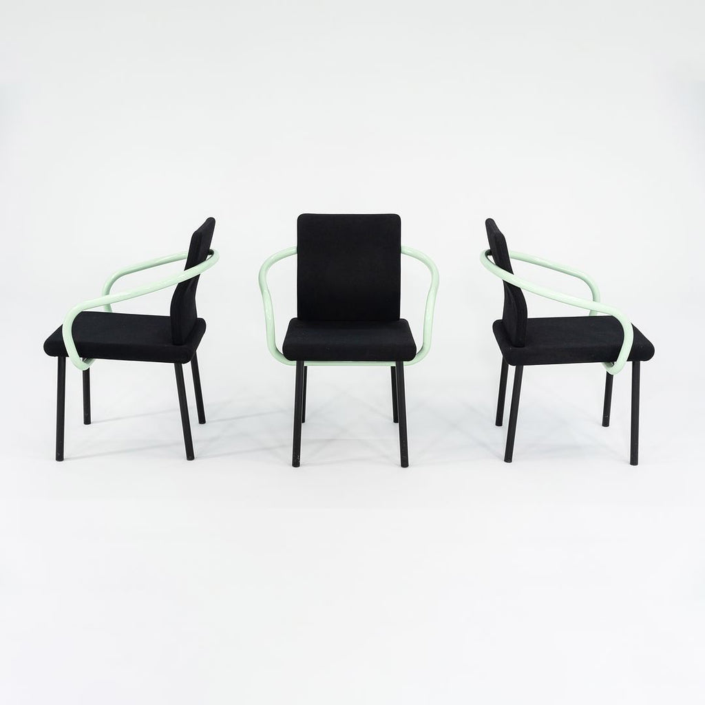 1990s Mandarin Chair by Ettore Sottsass for Knoll with Fabric Upholstery 2x Available