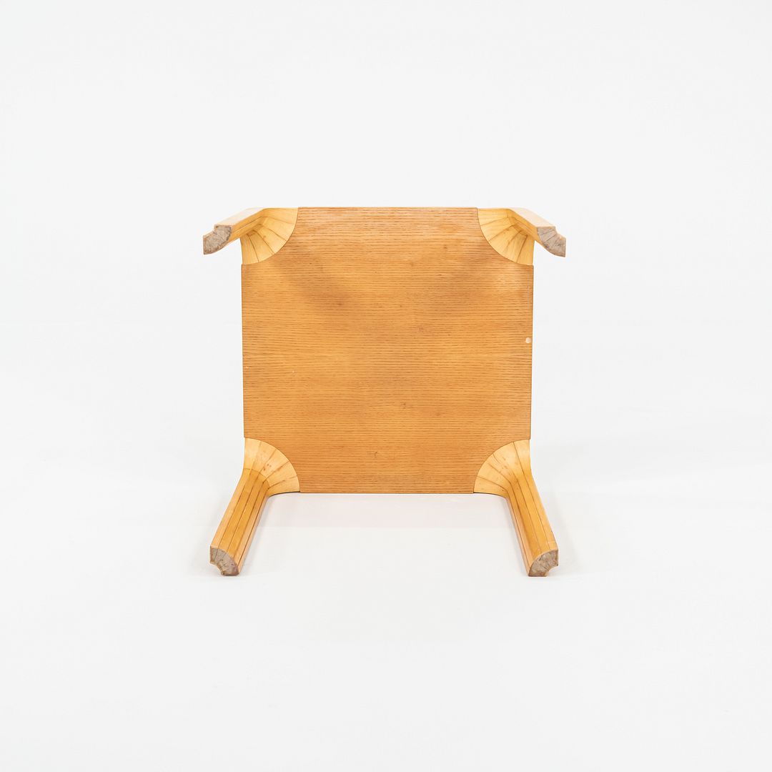 SOLD 1950s Alvar and Aino Aalto X601 Fan Leg Side Table for Artek in Birch 18x18 in