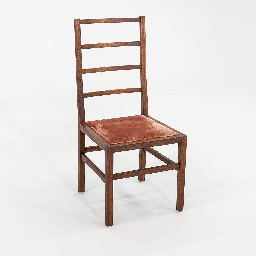 2008 Set of Five Tyler Hays for BDDW Ladder Dining Chairs in Black Walnut