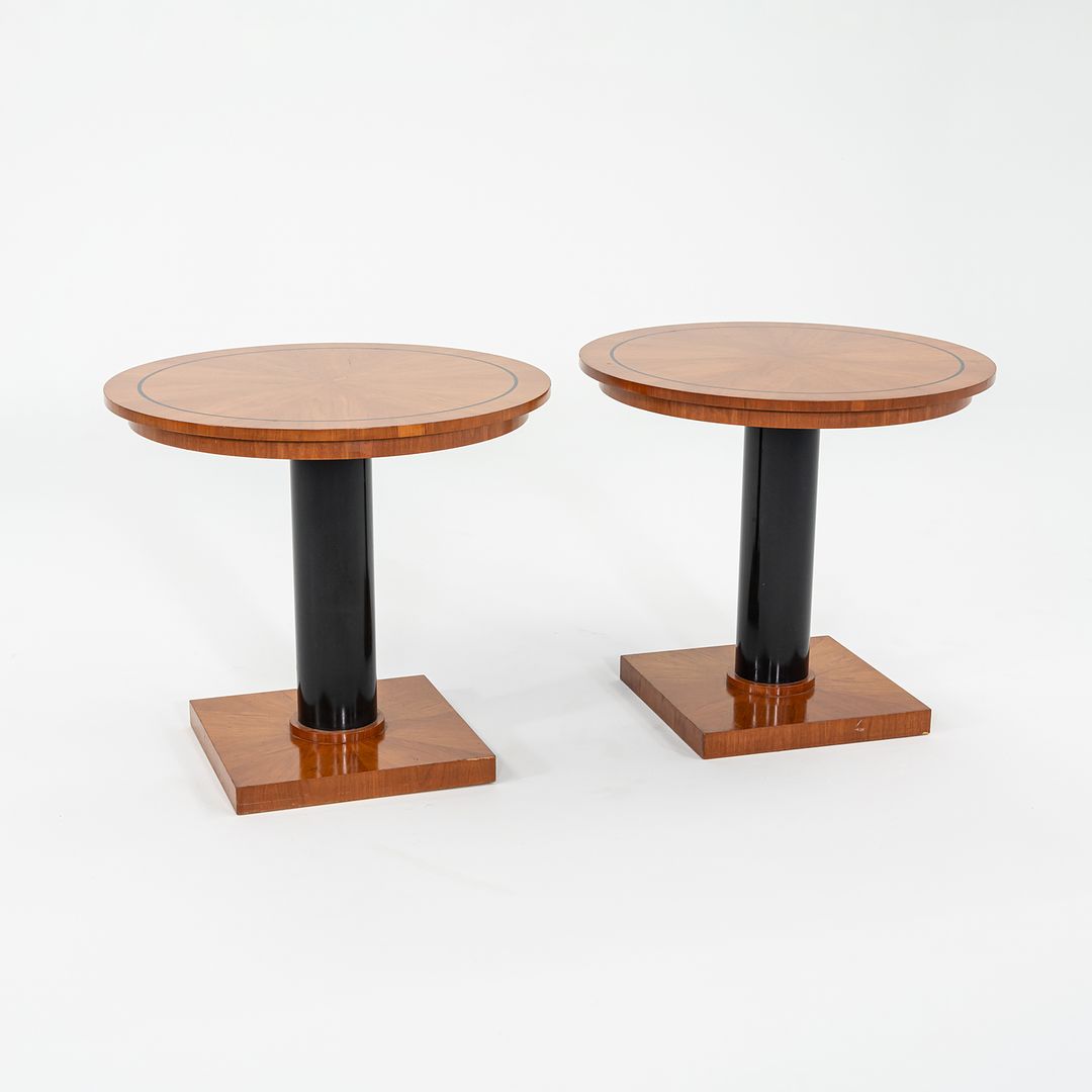 1990s Pair of Michael Graves for Arkitektura Kyoto Side or End Tables in Cherry