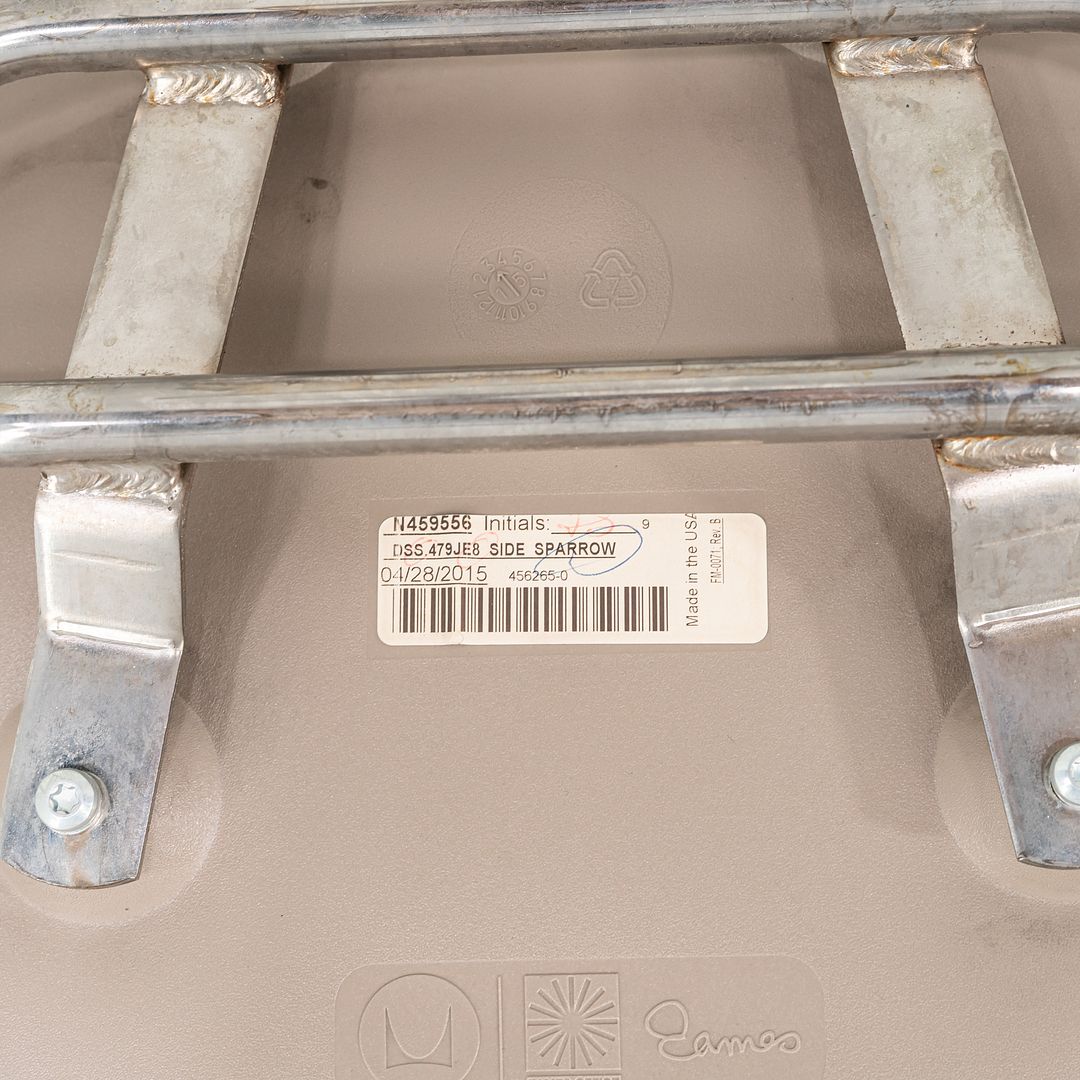 SOLD 2015 Set of Seven Stacking Eames Plastic Side Shells by Herman Miller in Sparrow