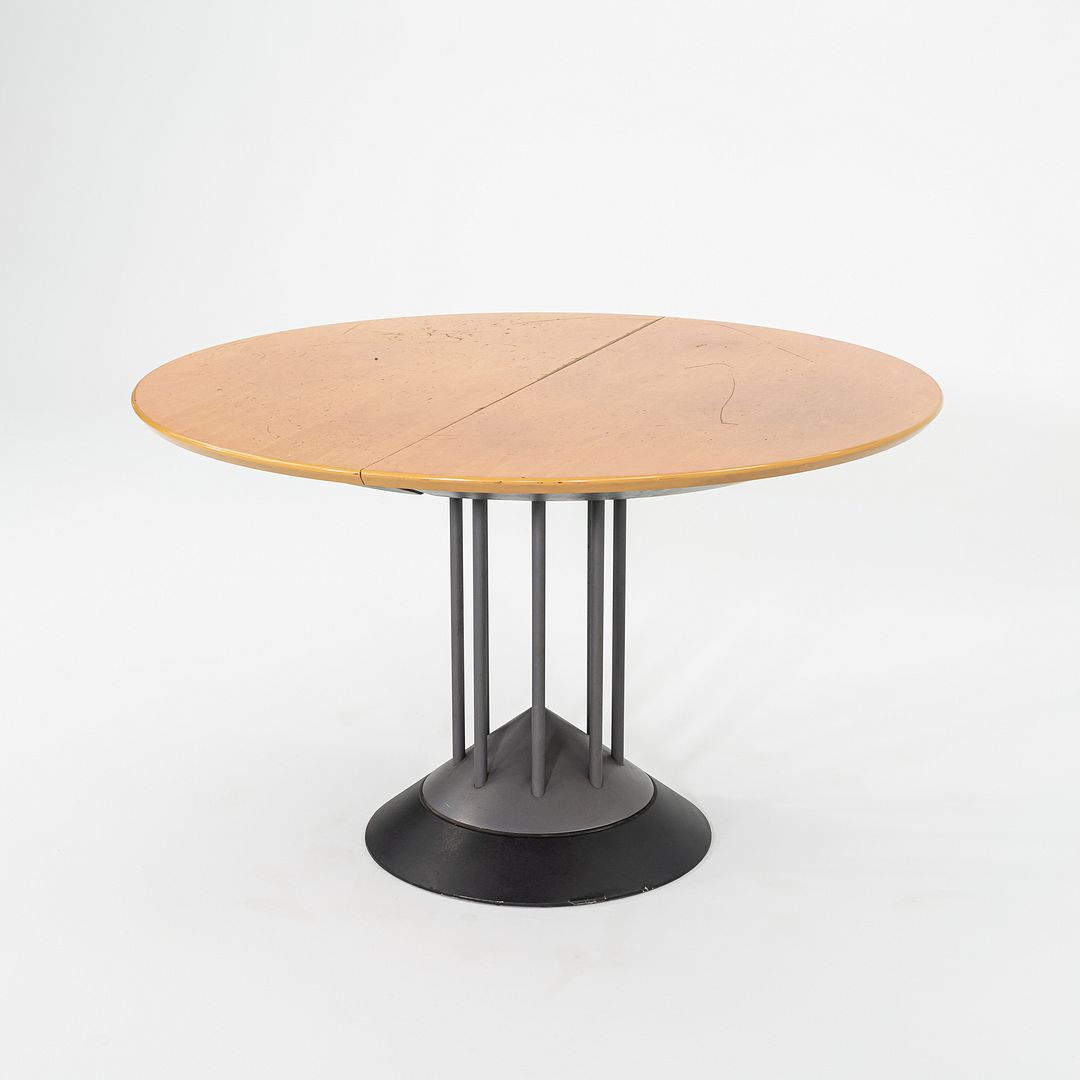 1990s Peter Maly for Tonon Italia Postmodern Extension Dining Table with Leaf