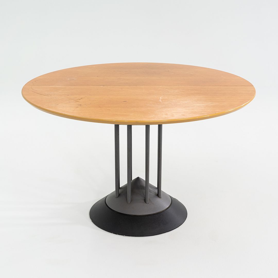 1990s Peter Maly for Tonon Italia Postmodern Extension Dining Table with Leaf