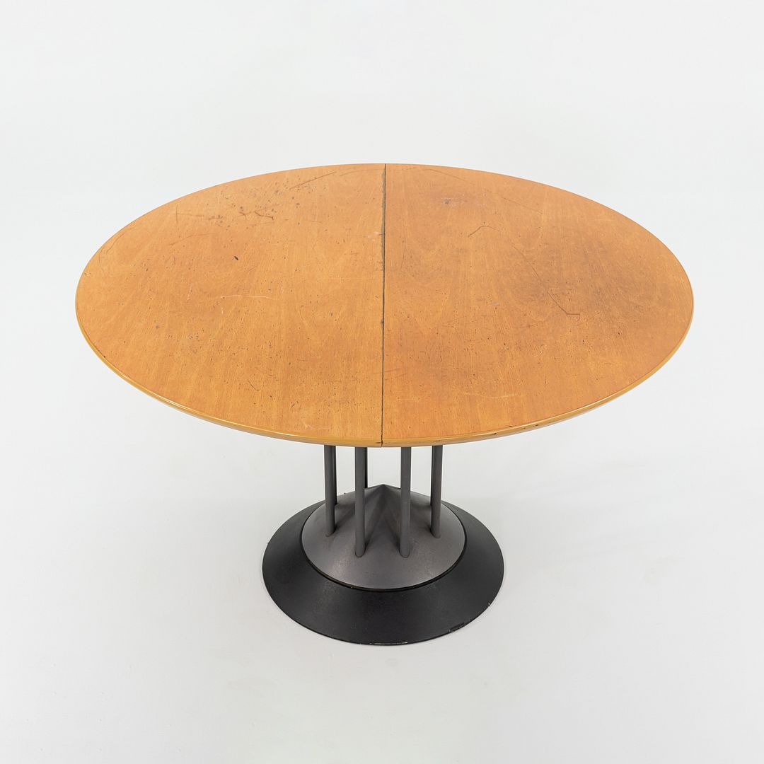 1990s Peter Maly for Tonon Italia Postmodern Extension Dining Table with Leaf