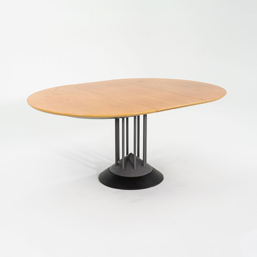 1990s Peter Maly for Tonon Italia Postmodern Extension Dining Table with Leaf