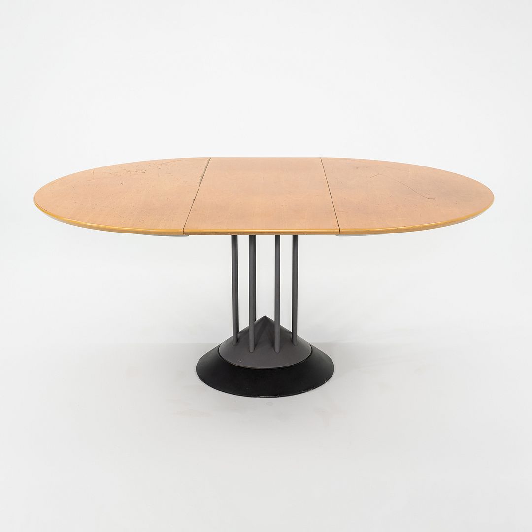 1990s Peter Maly for Tonon Italia Postmodern Extension Dining Table with Leaf