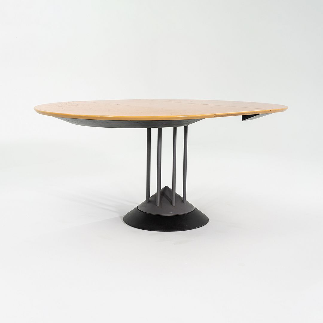 1990s Peter Maly for Tonon Italia Postmodern Extension Dining Table with Leaf