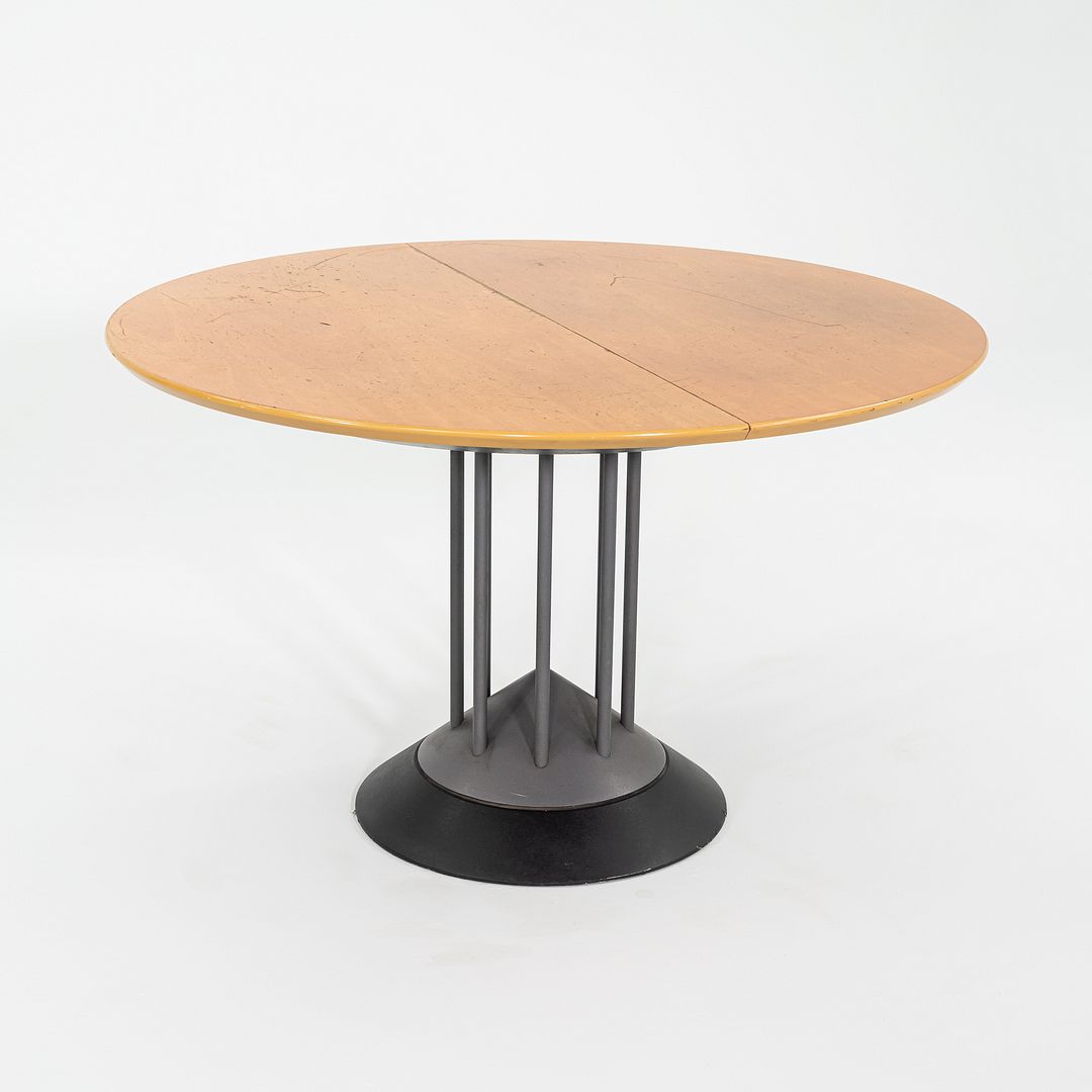 1990s Peter Maly for Tonon Italia Postmodern Extension Dining Table with Leaf
