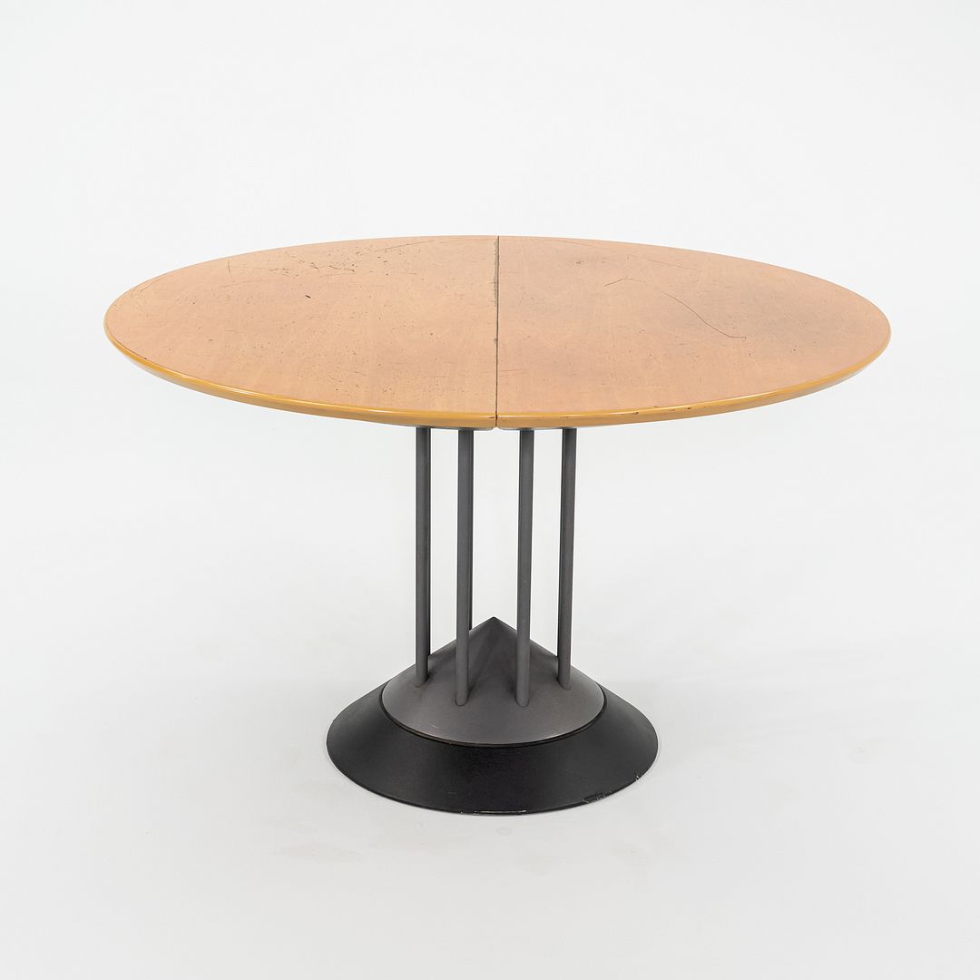 1990s Peter Maly for Tonon Italia Postmodern Extension Dining Table with Leaf