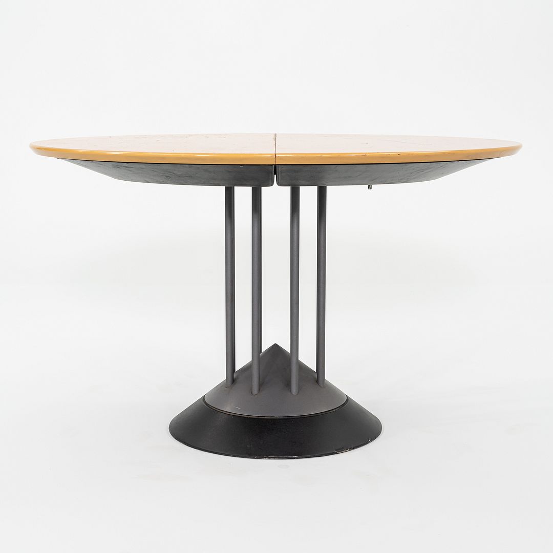 1990s Peter Maly for Tonon Italia Postmodern Extension Dining Table with Leaf