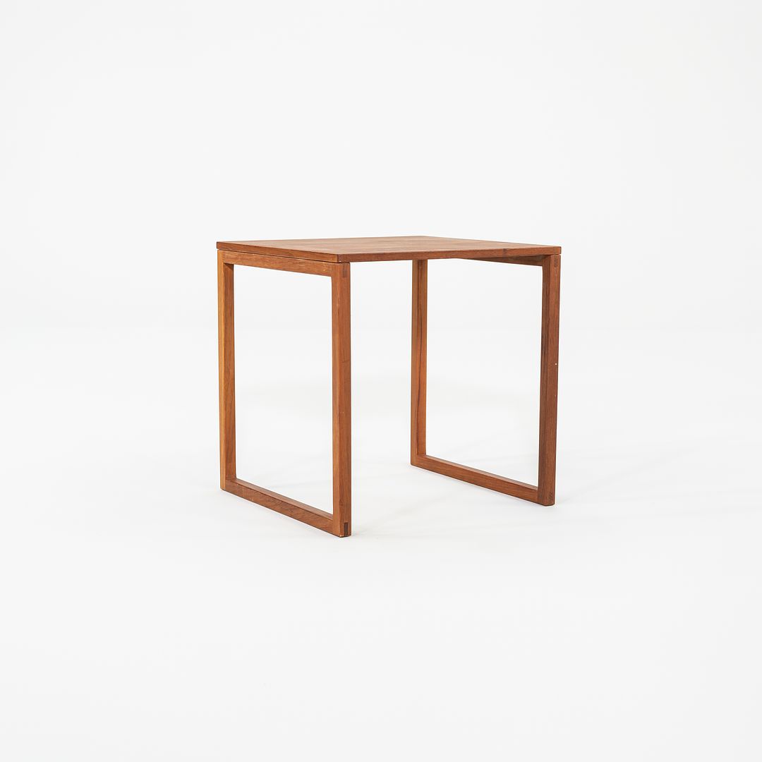 1960s Set of Three Kai Kristiansen for Vildbjerg Mobelfabrik Nesting End / Side Tables in Teak Model 33