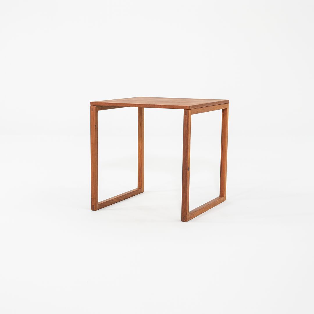 1960s Set of Three Kai Kristiansen for Vildbjerg Mobelfabrik Nesting End / Side Tables in Teak Model 33