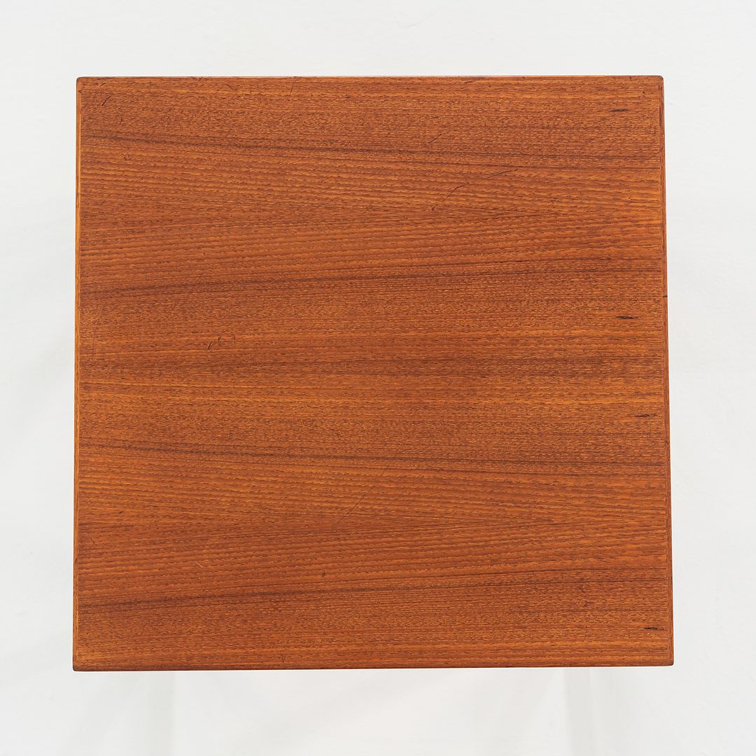 1960s Set of Three Kai Kristiansen for Vildbjerg Mobelfabrik Nesting End / Side Tables in Teak Model 33