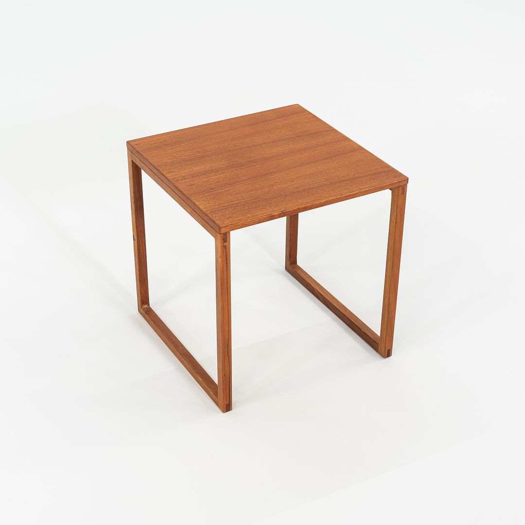 1960s Set of Three Kai Kristiansen for Vildbjerg Mobelfabrik Nesting End / Side Tables in Teak Model 33