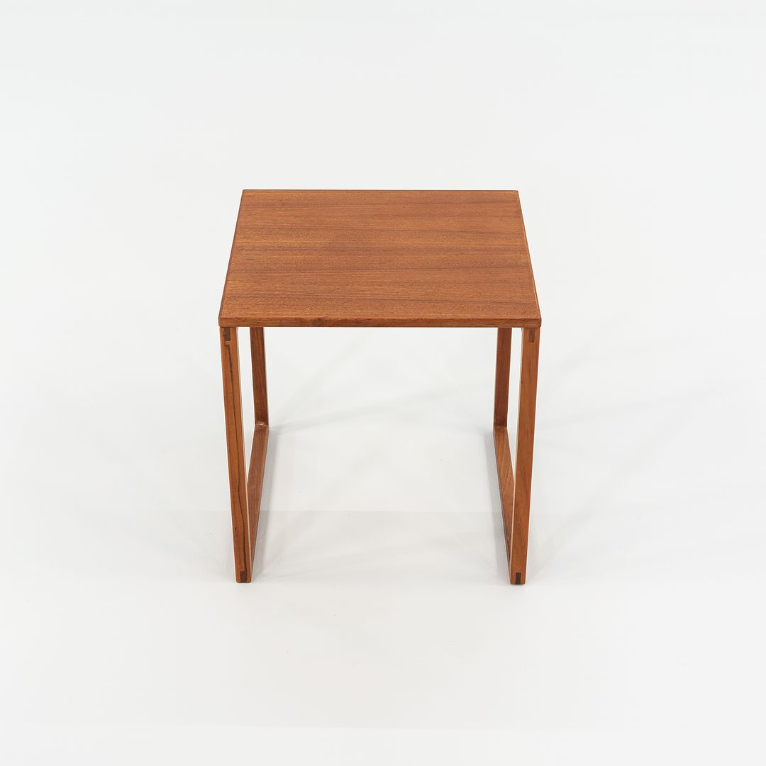 1960s Set of Three Kai Kristiansen for Vildbjerg Mobelfabrik Nesting End / Side Tables in Teak Model 33