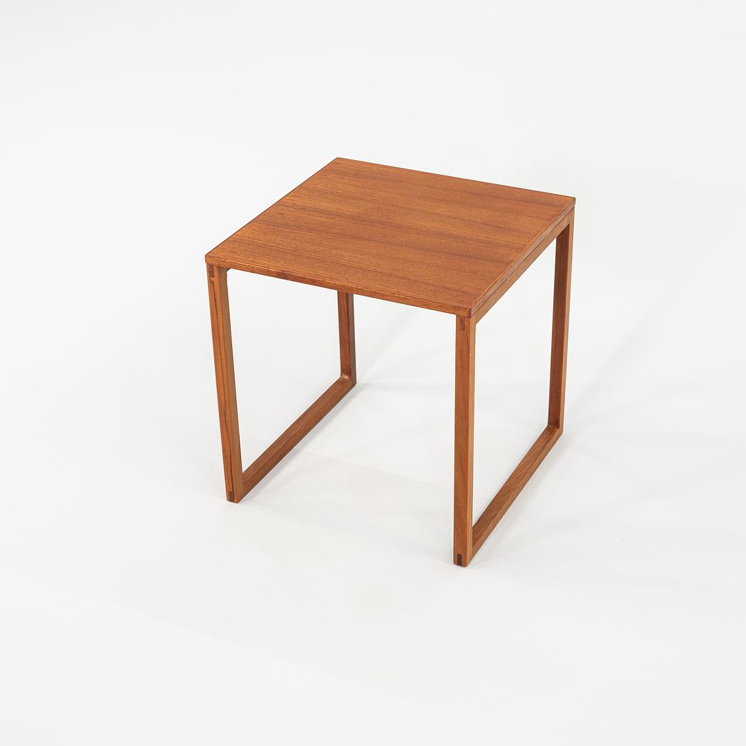 1960s Set of Three Kai Kristiansen for Vildbjerg Mobelfabrik Nesting End / Side Tables in Teak Model 33