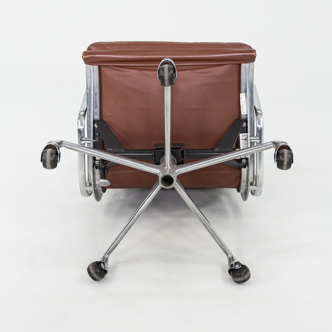 1996 Herman Miller Eames Soft Pad Executive Desk Chair in Brown Leather 6x Available