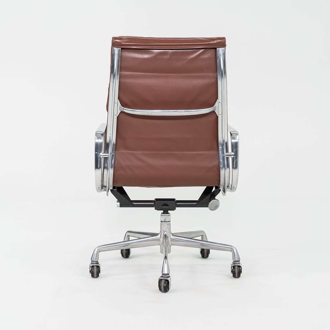 1996 Herman Miller Eames Soft Pad Executive Desk Chair in Brown Leather 6x Available