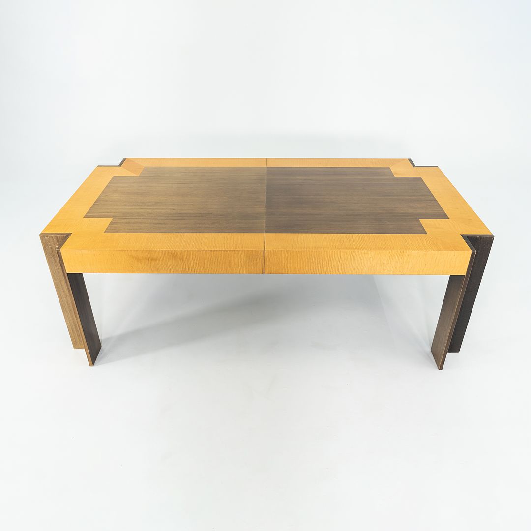 1989 Leon Rosen for Pace Collection Medina Dining Table with Two Leaves 84-121 inches