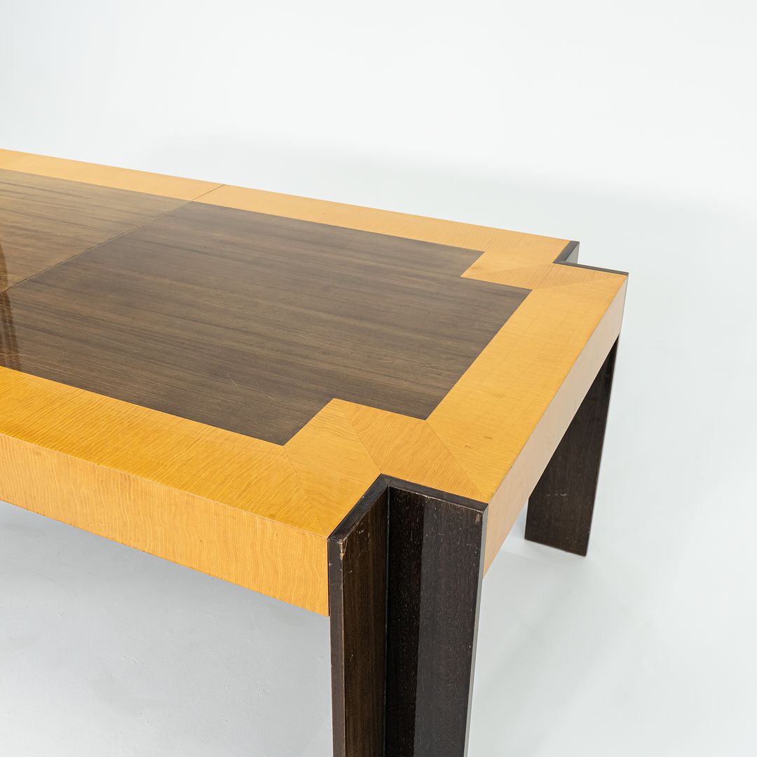 1989 Leon Rosen for Pace Collection Medina Dining Table with Two Leaves 84-121 inches