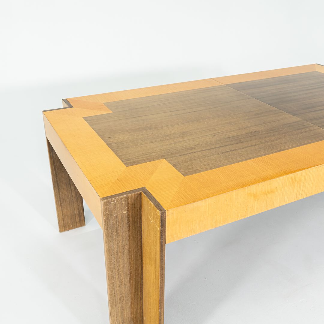 1989 Leon Rosen for Pace Collection Medina Dining Table with Two Leaves 84-121 inches