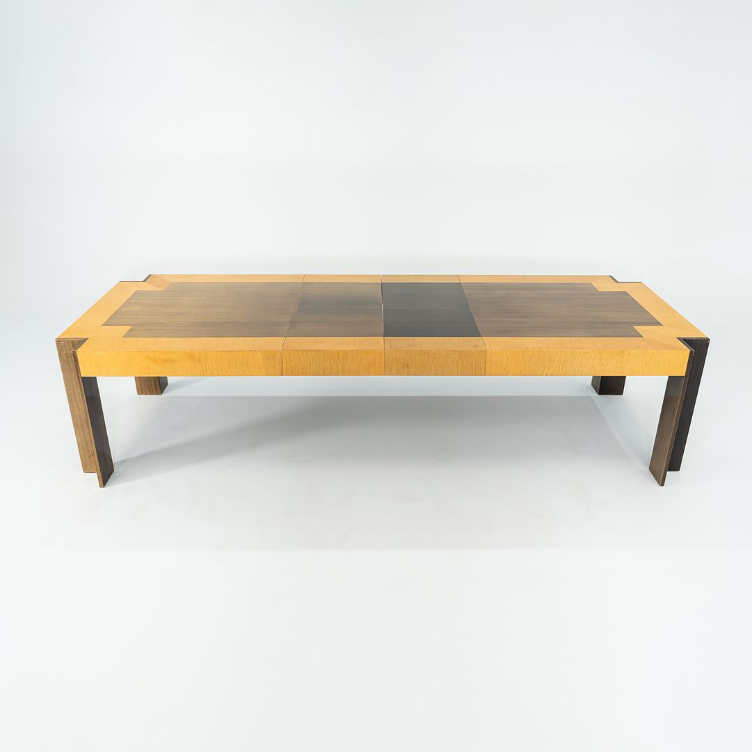 1989 Leon Rosen for Pace Collection Medina Dining Table with Two Leaves 84-121 inches